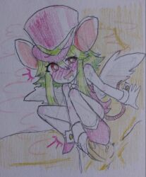 mad_rat_dead magenta_eyes mouse_girl murid penetration pixiv_username pleasure_face rat_god_(mad_rat_dead) traditional_art traditional_media_(artwork)