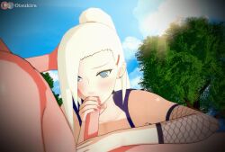 3d animated blonde_hair blowjob fellatio ino_yamanaka konoha kunoichi naruto naruto_shippuden otsukira partial_male yamanaka_ino