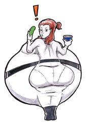 1girls alpha_channel ass belly big_ass big_belly bodysuit brown_hair bubble_butt canon_pregnancy enormous_belly female food huge_belly hyper_pregnancy ice_cream massive_belly nasuokaa-san padme_amidala panty_lines pickle pregnancy_cravings pregnant skintight solo_female star_wars transparent_background