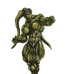 b9tribeca breasts green_skin huge_muscles muscular muscular_female nipples oola star_wars twi'lek