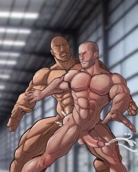 2boys abs anal anal_sex bald balls ballsack bara blitzturner boner celebrity cum cum_in_ass cum_inside cumming cumming_from_anal_sex cumming_together cumming_while_penetrated cumming_while_penetrating deckard_shaw dwayne_”the_rock”_johnson erect_penis erection fast_and_furious_(franchise) foreskin gay gay_sex hard_on human intact interracial jason_statham luke_hobbs male male_nipples male_only male_pubic_hair manly masculine mature_male melanin muscles muscular muscular_male pecs penis retracted_foreskin scrotum tattoos testicles trimmed_pubic_hair uncut veiny_penis yaoi