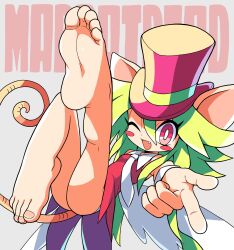 ass feet foot_fetish mad_rat_dead magenta_eyes oyatsu_(mk2) pixiv_username questionable_consent rat_god rat_god_(mad_rat_dead)