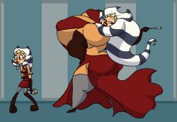 ahsoka_tano ass ass_cleavage ass_crack big_ass big_breasts breasts butt_crack curvy da-fuze female female_only huge_breasts large_ass nipple_bulge orange_skin sequence star_wars the_clone_wars:_season_four togruta transformation