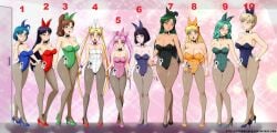 10girls ami_mizuno ass_visible_through_thighs bamboo_shoot_bun bedroom_eyes big_breasts bishoujo_senshi_sailor_moon black_hair blonde_hair blue_eyes blue_hair blush bob_cut breasts brown_hair bunny_ears bunnysuit chibi_usa cleavage clothing double_bun eyelashes eyeshadow fake_animal_ears female female_only green_eyes green_hair hair_bun haruka_tenou height_difference high_heels hime_cut hotaru_tomoe huge_breasts large_breasts lips lipstick long_hair long_legs looking_at_another looking_at_viewer makeup makoto_kino medium_breasts medium_hair michiru_kaiou minako_aino multiple_girls pantyhose pink_eyes pink_hair pixie_cut ponytail purple_eyes red_eyes rei_hino setsuna_meiou shocked short_hair small_breasts stormfeder take_your_pick tall_female thick_thighs thigh_gap thighs twintails usagi_tsukino voluptuous wavy_hair wide_hips