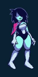 1girls aged_up deltarune deltarune_chapter_1 deltarune_chapter_2 female hair_over_one_eye kris_(deltarune) kris_female_(deltarune) kristi_(deltaglamour) medium_hair pixel_art solo tagme thick_thighs trickster_(artist) wide_hips