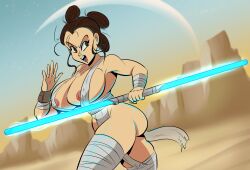 rey from star wars by glassfish