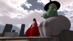 3d ass big_ass big_breasts breasts bubble_butt female front_view gardevoir huge_ass macro pokémon_(species) pokemon pokemon_(species) redfoxpawprint rinku_(redfoxpawprint) tagme