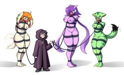 big_ass big_breasts bondage carol_tea collar dragon_girl femsyb freedom_planet freedom_planet_2 furry human leash maledom milla_basset multiple_subs sash_lilac size_difference small_dom_big_sub smaller_male thisaintfaust