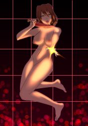 breasts chara knife nipples nude short_hair undertale voluptuous yazu_(artist) yazuel_aliel