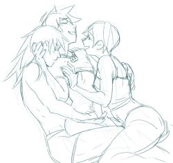 bisexual bisexual_male bisexual_sandwich female kairi kingdom_hearts male polyamory riku sora sorikai threesome throuple wholesome