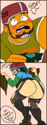 1boy 1girls ass bottomless canonical_scene comic dj_(tdi) edit goth gwen_(tdi) no_panties seanmalikdesigns total_drama_island wide_hips