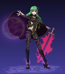 alternate_costume cape corrupted corruption enchantress female female_only fire_emblem fire_emblem_echoes:_shadows_of_valentia heels isobe_winding nintendo palla_(fire_emblem)