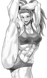 1girls abs arms_up ass big_ass big_breasts big_butt breasts bulge captain_mizuki curvy curvy_female curvy_figure daraz18aka fit fit_female flexible flexing greyscale groin leg_up legs legs_apart long_hair looking_at_viewer mature_female medium_breasts midriff muscle muscles muscular muscular_arms muscular_female muscular_legs muscular_thighs one-punch_man ponytail pussy_bulge sideboob smile smiling smiling_at_viewer sportswear spread_legs sweat taller_girl thick thick_ass thick_thighs thighs tied_hair voluptuous