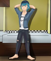 blue_hair luka_couffaine male_only miraculous_ladybug tagme