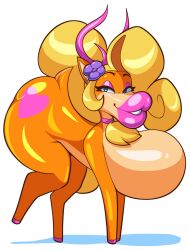 :>= big_lips bimbo bimbofication body_horror coco_bandicoot commission crash_(series) dongitos dorse futanari giant_lips huge_lips hyper_lips queen's_stallion thick_lips thick_thighs transformation what