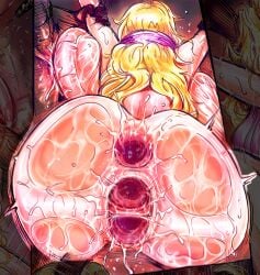 all_three_holes big_breasts bleach blindfold blonde_hair breasts clitoris female_urethral_insertion gaping_anus gaping_urethra matsumoto_rangiku nipple_penetration pussy pussy_juice torture urethra urethral urethral_insertion urethral_penetration vagina z.dk