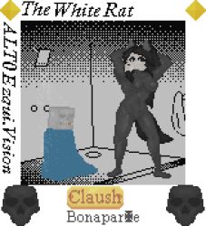 anon anthro bathroom black_body black_fur black_hair bone digital_media_(artwork) duo female fur hair humanoid long_hair male male/female pixel_(artwork) sad scp-1471 scp_foundation showering skull skull_head thegreaterclaush transparent_background wet wet_body wet_fur