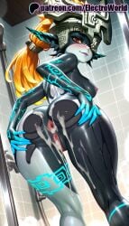1girls 2025 after_sex ai_generated anus artist_name ass black_skin blue_skin blush breasts bust chest clitoral_hood colored_sclera colored_skin cum dark_nipples electroworld exposed_anus exposed_nipples exposed_pussy female grey_skin helmet hexagon hi_res high_quality high_resolution highres honeycomb_(pattern) juicy_pussy long_hair low-tied_long_hair midna multicolored_skin neon_trim nipples nipples_outside nude one_eye_covered orange_hair patreon patreon_username petite_breasts pussy red_eyes shiny shiny_skin silk small_boobs small_breasts small_tits smile solo spider_web spread_ass stable_diffusion standing the_legend_of_zelda thighs tight_anus tight_pussy tile_floor tile_wall tiles two-tone_skin uncensored vagina very_long_hair watermark yellow_sclera