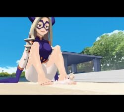 barefoot feet feet_up foot_fetish footjob giantess mito mmd mount_lady mtlady my_hero_academia stomp stomped stomping trampling