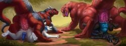 4_arms 6_legs absurd_res anal anal_sex animal_genitalia animal_penis animal_pussy anthro anus arachnid arthropod ass big_penis biped black_body blue_eyes blue_horn blue_penis bodily_fluids canine_genitalia canine_pussy claws clitoris cum cum_inside diablo_(vartello) digital_media_(artwork) dragon ejaculation erection female female_penetrated feral from_behind_position genital_fluids genital_piercing genitals gradient_penis group hi_res horn huge_cock hybrid incest_(lore) insects knot knotted_penis kyrie_skyfang legs_in_air legs_up looking_back looking_pleasured lying male male/female male/male male_penetrating male_penetrating_female mandibles multi_arm multi_eye multi_limb multicolored_body mythological_creature mythological_scalie mythology nipple_piercing nipples nude on_back open_mouth parent_(lore) parent_and_child_(lore) parent_and_son_(lore) penetration penile penile_penetration penis penis_in_ass penis_in_pussy piercing pussy pussy_ejaculation pussy_piercing rear_view red_body red_scales ridged_penis ring_piercing ritikin salrith scales scalie sex shaking size_difference smaller_penetrated smile solus_(vartello) son_(lore) spread_legs spreading steamy_breath stomach_bulge story striped_body stripes tail teats tongue tongue_out trembling two_tone_body udders vaginal_fluids vaginal_penetration vaginal_penetration vartello white_body