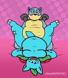 2025 2boys blastoise commission gay looking_at_partner looking_pleasured lying_on_back lying_on_bed male pokemon pokemon_(species) sex soupsonic705 stewnsfw705 venusaur