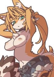 breasts canine fox furry partially_clothed s0711108_(artist) yagi_the_goat