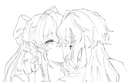 1boy 1girls akai(lhms) demetria(lhms) jaki kissing lhms2