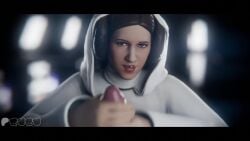 3d 3d_(artwork) 3d_animation animated blender blender_(artwork) blender_(software) handjob princess_leia_organa ruru3dx star_wars tagme video winking_at_viewer