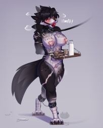 2025 abs absurd_res anthro areola aroused ass athletic athletic_anthro athletic_female ball_gag belly biceps big_breasts black_body black_fur blizzard_entertainment blush blush_lines bodily_fluids body_writing bondage bondage bottle bound breast_milking breasts canid canine canis captured chained chains chest_scar chest_tuft cinnamoncat claws clitoral_hood clitoris clitoris_piercing closed_eyes collar collar_only container countershade_face countershade_torso countershading crotch_tuft cuff_(restraint) degradation digitigrade directional_arrow dripping ear_tuft ears_back ears_down embarrassed exhibitionism exposed exposed_breasts eyebrows facial_scar fangs female fluffy fluffy_tail free_use fur gag gagged genital_fluids genital_piercing genitals grey_body grey_fur hands_behind_back hands_tied hands_tied_behind_back heart_symbol hi_res humiliation instruction_on_body lactating lakaiger leaking leaking_milk leash leash_pull leashed_collar leg_scar legs_tied mammal mane milk milk_container moan multicolored_body multicolored_fur musk musk_clouds mythological_canine mythological_creature mythology nipple_chain nipple_piercing nipples nude onomatopoeia paws piercing pivoted_ears presenting presenting_breasts presenting_pussy pubes public public_exposure public_humiliation public_nudity public_use pussy pussy_juice_drip pussy_juice_leaking pussy_juice_string raised_eyebrows restraints scar scars_all_over serving serving_beverage serving_tray shackled shackles shaking shy signature snout solo sound_effects submissive submissive_anthro submissive_female sweat sweatdrop sweaty_body sweaty_breasts sweaty_butt sweaty_genitalia sweaty_legs sweaty_thighs tail teeth text thick_thighs trembling tuft two_tone_body two_tone_fur vaginal_fluids warcraft werecanid werecanine werecreature werewolf wolf worgen x_scar