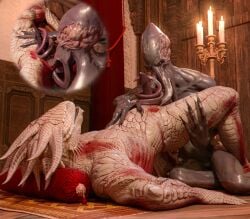 3d_(artwork) anal anal_sex animal_genitalia anthro baldur's_gate baldur's_gate_3 beepyromancer blue_tongue bodily_fluids candle cheek_spikes chin_horn claws cutaway digital_media_(artwork) dragonborn_(dnd) dungeons_and_dragons duo erection face_tentacles facial_horn facial_spikes genital_fluids genital_slit genitals hand_on_belly hasbro hi_res horn inside interspecies larian_studios leg_grab lying male male/male male_penetrated male_penetrating male_penetrating_male mind_flayer multiple_images muscular muscular_anthro muscular_male nude on_back on_rug open_mouth penetration penis pillow precum purple_body purple_eyes purple_penis purple_skin raised_hips red_body red_scales rug scales scalie sex sitting slit_penetration slit_play spikes spikes_(anatomy) teeth tentacle tentacle_sex tentaclejob tentaclejob_while_penetrated teratophilia the_dark_urge_(baldur's_gate) the_emperor_(baldur's_gate) tongue triple_penetration white_body white_scales wizards_of_the_coast