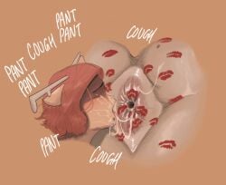 1boy 1girls anal anus anus_focus ass ass_bigger_than_head ass_focus ass_up big_ass eating eating_ass female female_rimming_male fm001 furry furry_ears furry_tail kiss_mark kiss_mark_on_ass kiss_marks kissing kissing_ass large_ass lipstick_mark lipstick_on_anus lipstick_on_ass male rimming rimming_male saliva saliva_drip saliva_on_anus saliva_trail text tongue tongue_out