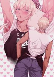amuro_tooru apapuripuri armpit_fetish armpits blush detective_conan gay male male/male male_only rei_furuya shuichi_akai sweat sweaty_armpits yaoi