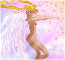 1girls ass bishoujo_senshi_sailor_moon female foogie nude princess_serenity small_breasts usagi_tsukino