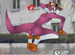 anthro ass breasts color exposed_breasts fang_the_sniper female female_only fur furry furry_ass furry_breasts krazykacophony outdoors pussy rule_63 solo sonic_(series) vulva weasel