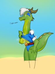 absurd_res anthro bodily_fluids breasts clothing dragon exhausted exhibitionism faye_(nutty_dungeons) female hair hi_res horn mythological_creature mythological_scalie mythology nutty_dungeons open_mouth scalie solo steam sweat tail temnelc text tired