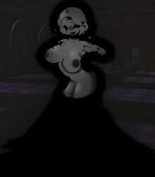 1girls artist_signature doors_(roblox) female ghost_humper hehe monster_girl naked naked_female nipples no_panties nude nude_female rush_(doors) self_upload shaded