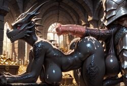 1girls ai_generated alduin anthro anthro_female anthro_male balls bending_forward bending_over big_ass big_balls big_breasts big_butt big_penis black_body black_dragon black_female black_scales black_skin buttjob castle cock_hungry covered_in_cum creamhorseai cum cum_covered cum_drip cum_on_ass cum_on_back cum_on_body cum_on_breasts cum_on_face curvy curvy_female curvy_figure dark_skin dark_skinned_female doggy_style dragon dragon_humanoid equine_penis excessive_cum female fit fit_female grinding_on_penis high_resolution highres horn horns horse_penis horsecock horsecock_on_humanoid huge_ass huge_balls huge_breasts huge_cock hyper_balls imminent_penetration imminent_sex male male/female male_on_female mommy mommy_kink monster monster_girl monster_mommy muscular muscular_male mythological_creature mythological_scalie mythology naked_female nude_female on_all_fours penis_awe red-eyes_black_dragon red_eyes scalie skyrim sun testicles treasure voluptuous voluptuous_female yu-gi-oh!