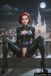 black widow (marvel) from avengers by lizziehot ai