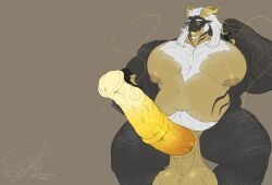 absurd_res animal_genitalia animal_penis arm_hair balls belly belly_hair big_balls big_pecs big_penis body_hair chest_hair electronics entitropy equine_genitalia equine_penis ethos_bedly_orasia_(entitropy) eyewear genitals glasses hi_res horn leg_hair male mature_male medial_ring muscular muscular_male nipples non-euclidean_sex non-mammal_balls non-mammal_hair non-mammal_nipples pawpads pecs penetrable_sex_toy penis phone phone_call portal portal_(series) portal_fleshlight portal_sex pubes saggy_balls sex sex_toy smile thick_thighs thinking_with_portals valve wearing_glasses whiskers wide_hips