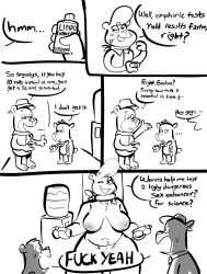 2022 anthro barely_visible_genitalia barely_visible_pussy bear black_and_white boo-boo_bear bow_tie bow_tie_only breasts cindy_bear clothing comic dialogue english_text female genitals group hanna-barbera hat headgear headwear hi_res jellystone_(hbo_max) male mammal monochrome mostly_nude nipples pussy samoyena scarf scarf_only sketch text trio ursid yogi_bear yogi_bear_(character)