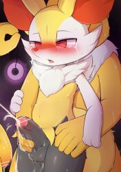 absurd_res anthro blush bodily_fluids braixen censored cum drooling ejaculation faceless_character faceless_male femboy genital_fluids genitals group handjob hi_res hypno_(disambiguation) hypnosis male male/male mind_control nintendo nude open_mouth pendulum penile penis pokémon_(species) pokemon pokemon_(species) saliva sex simple_background sweat tears video_games yousan