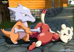 anus ass bbmbbf female furry male male/female marowak mienfoo nintendo palcomix pokemon pokepornlive pussy vaginal_insertion