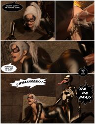 1girls 3d black_cat_(marvel) bodysuit bondage breasts captured captured_heroine comic corruption domination elmeistro english_text felicia_hardy forced gwen_stacy gwenom heroine leather marvel marvel_comics penis rape she-venom speech_bubble spider-gwen spider-man_(ps4) spider-man_(series) straight_hair superhero superheroine tied_up tight_clothing venom venom_(marvel)