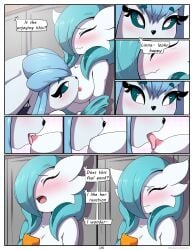 aki_(rilex_lenov) birthday_cake_(comic) breast_sucking comic dialogue english_text furry game_freak gardevoir glaceon nintendo page_6 pokemon pokemon_(species) right_to_left rilex_lenov shiny_gardevoir shiny_pokemon speech_bubble text yuri