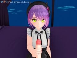 1boy 1girls 3d animated blowjob duo faucet_face fellatio handjob holoforce hololive hololive_japan large_penis light-skinned_male mp4 oral pale-skinned_female small_breasts sound tagme tokoyami_towa video virtual_youtuber