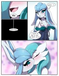 aki_(rilex_lenov) anthro birthday_cake_(comic) comic dialogue english_text furry game_freak gardevoir glaceon kissing nintendo page_7 pokemon pokemon_(species) right_to_left rilex_lenov shiny_gardevoir shiny_pokemon speech_bubble text wholesome yuri