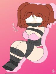 1girls abby_(fnafhs) big_ass big_breasts big_butt bondage chubby chubby_female fhs fhsz3r0 fnafhs fnafhs_bondage fnafhs_z3ro fnafhsrule34 green_eyes hiroshicoffee legs_tied orange_hair red_hair rope rope_bondage tagme thick_thighs two_tone_hair wide_hips