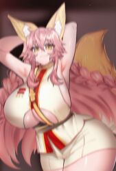 1girls ahe_gao animated big_breasts big_thighs blush breasts busty climax clothed clothed_female completely_nude completely_nude_female fate/grand_order fate_(series) female female_only fox_ears fox_girl fox_tail foxgirl gif gigantic_breasts hands_behind_head heart-shaped_pupils heart_eyes horny horny_female huge_breasts huge_thighs large_breasts large_thighs looking_at_viewer massive_breasts massive_thighs mouth_open navel nipples nude nude_female open_mouth orgasm osiimi solo solo_female tamamo_no_mae_(fate) thick_thighs thighs tongue tongue_out