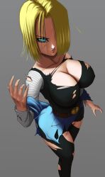 android 18 from dragon ball by elitenappa