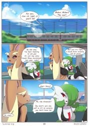 comic furry gardevoir lopunny nintendo page_1 pokemon pokemon_(species) rilex_lenov summer_trip_(comic)